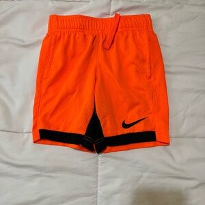 Nike Orange and Black Performance Shorts